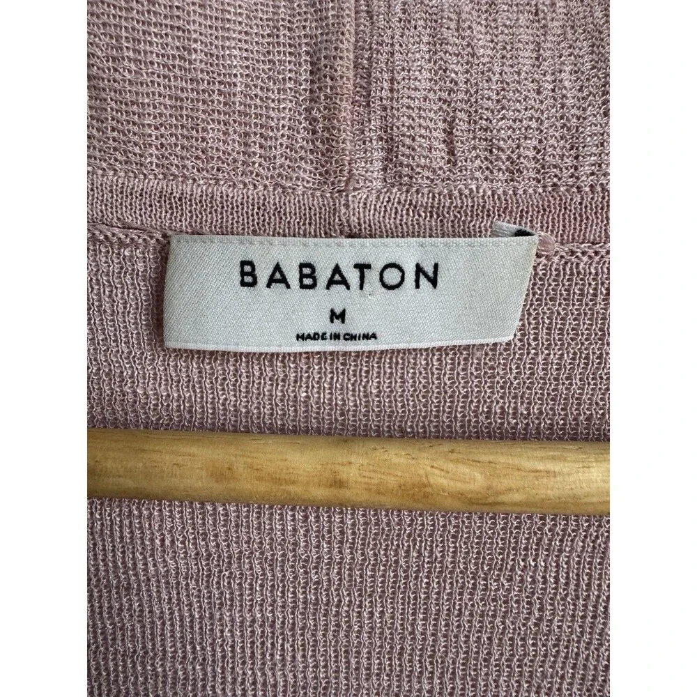 Babaton Lance Cardigan – Blush Pink‎ Longline Open Front Size M